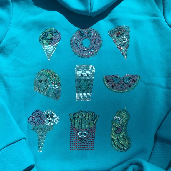 CLEARANCE!!**BUTTER Fleece Lined Blue Blinged Set - Picture 4 of 7